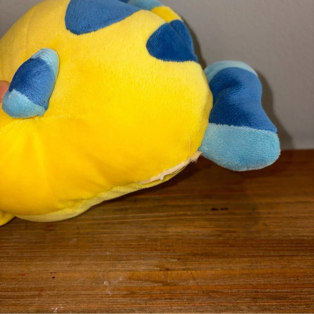 Disney Store Authentic Flounder Plush - The Little Mermaid - Mini - 6.5